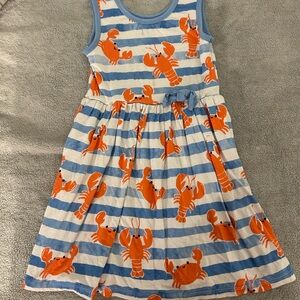 Little Sleepies Blue and Orange Lobster Dress